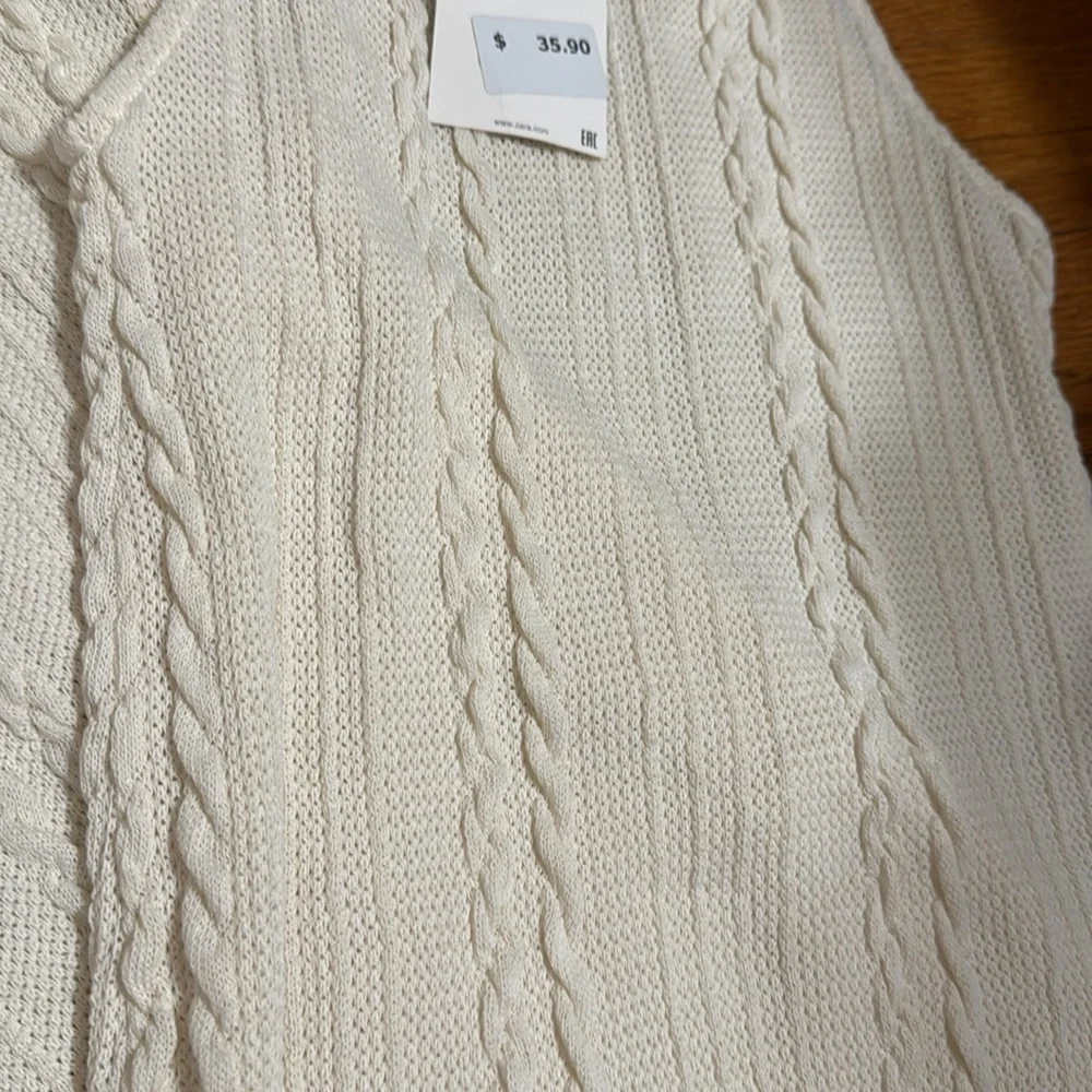 (NWT) ZARA - WOMEN’S CABLE KNIT DRESS - SIZE SMALL - Picture 4 of 7